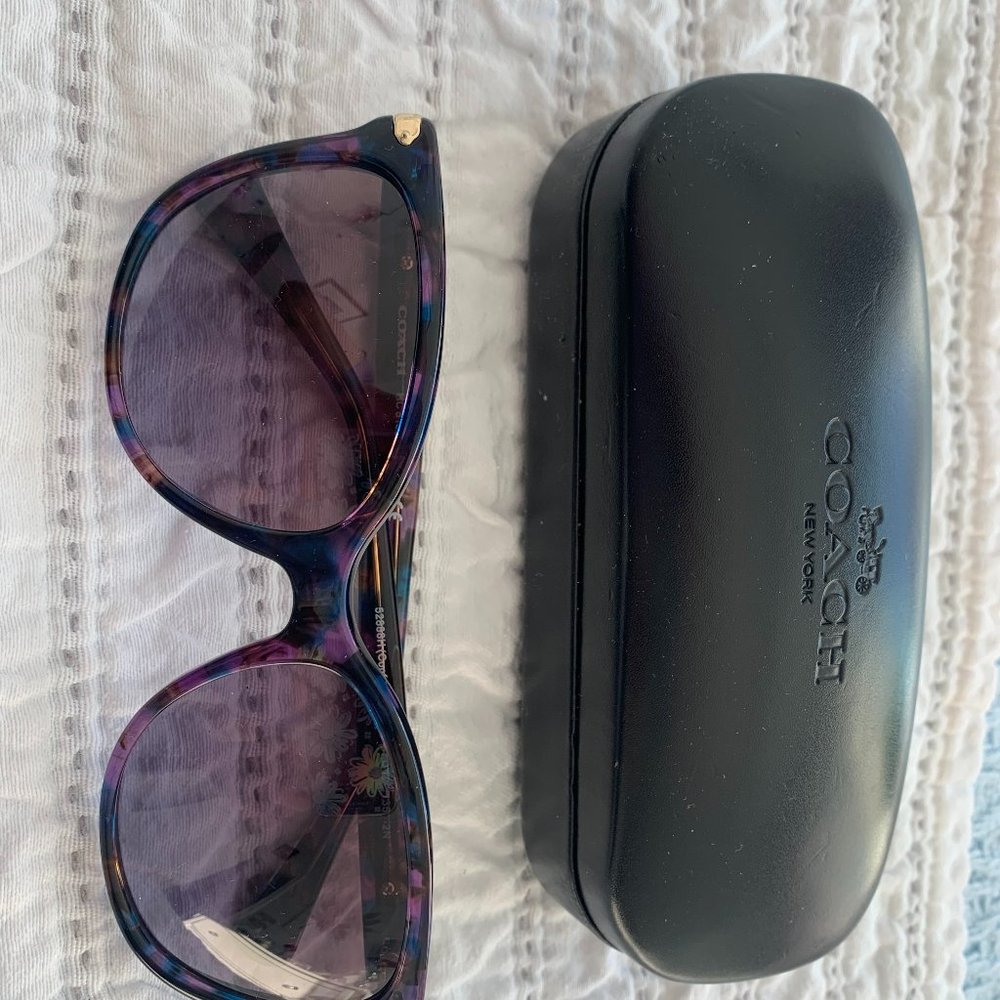 Coach Purple Tortoise Sunglasses
